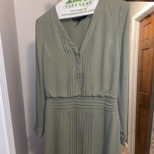 Banana republic olive green flowy dress.